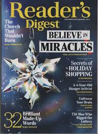 Reader S Digest Magazine December 2018 January 2019 Believe In Miracles Healthcare Quotes Education Quotes Inspirational Readers Digest