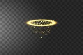 Golden Halo Angel Ring Isolated On Black Transparent Background Illustration In 2021 Angel Ring Halo Transparent Background