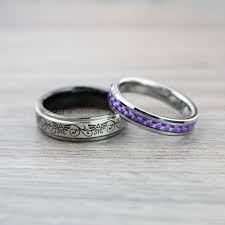Black And Purple Wedding Ring Set This Item Is Unavailable Black Tungsten Wedding Ring Tungsten Carbide Wedding Bands Tungsten Wedding Rings