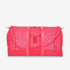 Louis vuitton pink round bag. Louis Vuitton Keepall Large Mesh Monogram Pink Saclab