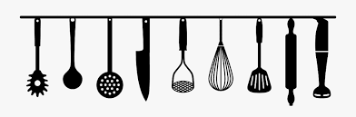 Kitchen utensils clipart black and exquisite kitchen utensils clipart black 9kb 353x353: Cooking Tools Clipart Black And White Cooking Utensils Silhouette Free Transparent Clipart Clipartkey