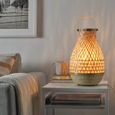 Misterhult Table Lamp Bamboo 14 36 Cm Ikea Table Lamp Lamp Bamboo Light