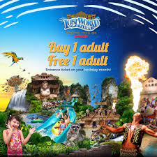 Your lost world of tambun admission ticket will allow you entrance into the following: Sunway Pals Promotions Buy 1 Adult Free 1 Adult Entrance Ticket
