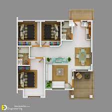 Modern Bungalow House With 3d Floor