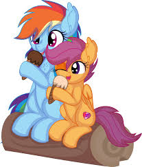 Rainbow Dash And Scootaloo Vector - Ice Cream by Cyan-Lightning -- Fur  Affinity [dot] net