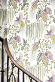 Sanderson Birds Of Paradise Wallpaper Bird Of Paradise By Sanderson Orchid Wallpaper Paradise Wallpaper Birds Of Paradise
