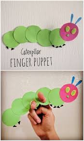 The Very Hungry Caterpillar Finger Puppet Craft Hungry Caterpillar Craft Preschool Hungry Caterpillar Activities The Very Hungry Caterpillar Activities