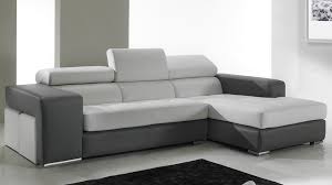 Le canapé d'angle en tissu peut être. Canape D Angle En Cuir Noir Et Blanc Pas Cher Canape Angle Design