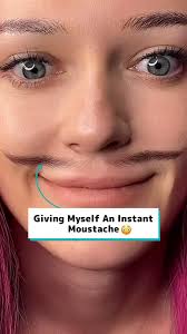 Giving myself an instant moustache 🥸💖
