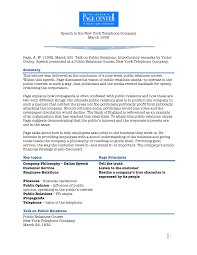 Speech to the New York Telephone Company March 1932 Page, A. W. (1932,  March 28). Talk