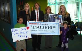 Stater Bros. Reps Give Check to Loma Linda University Children's Hospital