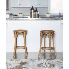 Counter stools for kitchen island height. Rae Rattan Seat Backless Counter Height Barstool Walnut Linon Counter Stools Backless Counter Stools Bar Stools