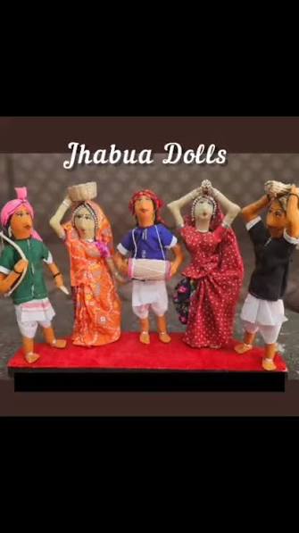 Jhabua Dolls - Depict the life, culture and heritage of Bhil Adivasi culture of Jhabua, Madhya Pradesh , #dolls #bhil #madhyapradesh #madhyapradeshtourism #reels #reelsinstagram #reelsinstagram