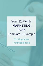 Your 12 Month Marketing Plan Template And Example Marketing Plan Template Marketing Plan Outline Marketing Strategy Template