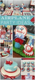 With sky blue, red and white fluffy clouds serve as accents, the details are what stand out. Airplanes Birthday Airplane 1st Birthday Party Catch My Party Airplane 1st Birthday Party Airplane First Birthday Party Airplane Birthday Party