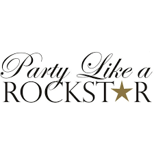 Black And White Rockstar Logo Party Like A Rockstar Liked On Polyvore Featuring Quotes Text Backgrounds Words Phrase And Saying Rock Star Quote Rockstar Pics Rock Music Quotes