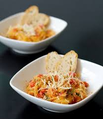 Spaghetti Squash With Tomatoes Basil And Parmesan Love And Olive Oil Recipes Spaghetti Squash Pasta Dishes