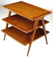 Three Tier Side Table By American Of Martinsville 1stdibs Com Side Table Coffee Tables For Sale Iron Coffee Table
