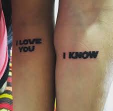 Such is an attractive tattoo design signifies everlasting love. 109 Best Matching Couple Tattoos Improb