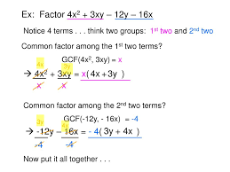 When i have four terms, and nothing factors out of all of them, i know i need to consider trying to factor in pairs. Ppt Introduction To Factoring Polynomials Powerpoint Presentation Free Download Id 3202072