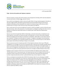 Obtenir un changement de poste pour cause de. Gddpc Lettre De Services De Buanderie Des Hopitaux Et Pollution