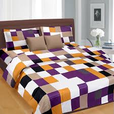 Black And White Bed Sheets Online India Blue Check Pattern Double Bed Sheet 699 00 King Size Double Bed Sheets Online India Buy Bed Sheets O Bed Sheets Pine Bedroom Furniture King Size Bed Sheets