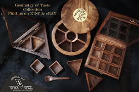 Handmade Collection Spice Box Indian Spice Box Wooden Gifts