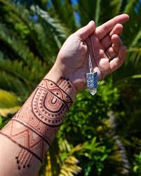 Jagua Henna Paste And Pure Henna Paste I Never Thought I D Like This Combo But I Love It We Now Offer Wild Crafte Henna Arm Tribal Henna Tribal Henna Designs