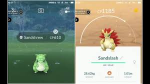 Shiny Sandshrew Evolves Into Shiny Sandslash Pokemon Go Hack Level 40