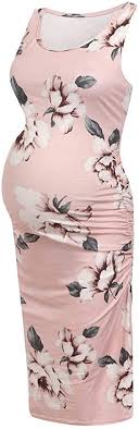 Vicgrey Abiti Eleganti Donne Incinte Senza Maniche Vestito Da Maternita Stampa Floreale Abito Di Gravidanza Vestiti Premaman Cerimonia Vestito Premaman Casual Camicia Da Notte Abito Per Allattamento Abiti Abbigliamento Landknirpse De