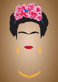 Frida kahlo art print by zapista ou. Would You Like To Imagine And Draw In The Rest Of Frida S Face In This Interesting Frontal Portrait Art Pop Art Frida Kahlo Art