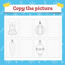 The first is labeled download which will prompt you to download the pdf version of this kindergarten worksheet. Premium Vector Copy The Picture Toddler Education Games With Christmas Tree Decoration Preschool Or Kindergarten Christmas Worksheet