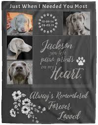 Create the perfect pet photo blanket for the pet lover in your life. Pet Memorial Blanket Dog Loss Gift Custom Pet Photo Blanket Etsy Dog Loss Gifts Personalized Dog Gift Pet Memorials