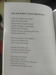 Kenangan bersamamu kasih / seumpama mimpi di dalam mimpi / terasa engkau di sisi / menemaniku saban hari / pabila kupejamkan mata / akan terasa hangatnya asmara. Hussaini Jilid On Twitter Pagi Ini Saya Mendengar Kumpulan Puisi Umpama Mimpi Dalam Mimpi Tulisan Penyair Damasutra