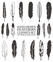 Bird Feather Clipart Black And White Hand Drawn Feather Clipart Vector Rustic Feather Drawing Etsy In 2020 Feather Drawing Feather Illustration How To Draw Hands
