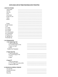 Format surat keterangan dokter disabilitas. Formulir Pemutakhiran Data Pns Pdf