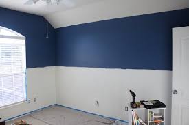 To determine the height of the chair rail, measure the height of the ceiling and divide it by three. Nursery Progress The Picky Apple