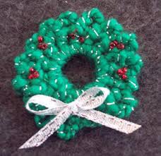 christmas wreath pin