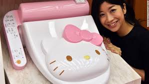 It greets you straight from the cover of the fair catalog: Bathroom Accessories 6 Ways Hello Kitty Rakes In The Big Bucks Cnnmoney