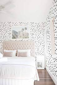 Black And White Spotted Print Self Adhesive Wallpaper Etsy Aesthetic Bedroom Black And White Wallpaper Room Ideas Bedroom