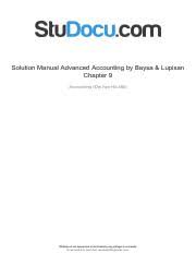 We did not find results for: Solution Manual Advanced Accounting By Baysa Lupisan Chapter 9 Pdf Lomoarcpsd 6580477 Solution Manual Advanced Accounting By Baysa Lupisan Chapter 9 Course Hero