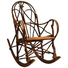 Early 20th Century Scandinavian Rocking Chair Bent Wood Willow Rocking Chair Scandinavian Rocking Chairs Bent Wood