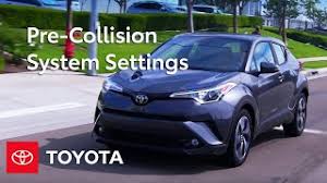 Toyota Safety Sense Pre Collision System Pcs Settings And Controls Toyota Youtube