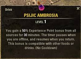 Psijic Ambrosia Crafting Guide