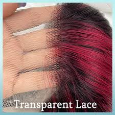Amazon.com : XNJ 26 Inch Skunk Stripe Human Hair Wig 180% Density Red and  Black Lace Front Wigs Human Hair Pre Plucked with Baby Hair 13x4 Skunk  Stripe Wig Human Hair Lace