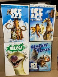 Ice Age, Ice age The Meltdown, Ice Age Continental Drift, Scrat DVD Lot