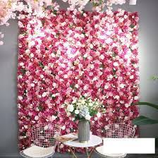 Making the most of flower walls for venue decorations. China Wall Rose Artificial Flowers For Home Wedding Decoration China Artificial Flowers And Wedding Artificial Flowers Price
