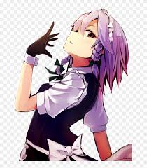 The order these pictures are in is the order i watched the anime, and. Anime Girl Purple Hair Badass Hd Png Download 700x881 4146739 Pngfind