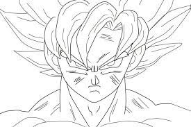 Goku Not Colored Goku Ssj No Color By Mateomesa On Deviantart Dragon Ball Art Anime Character Drawing Cartoon Coloring Pages