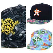 3 Mlb Floral Team Hats With A Tropical Hawaiian Twist New Era Hats Hats Tropical Floral